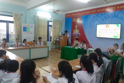 Liên đội trường THCS thị trấn Trà Xuân tổ chức Đại hội Liên đội nhiệm kỳ năm học 2022-2023