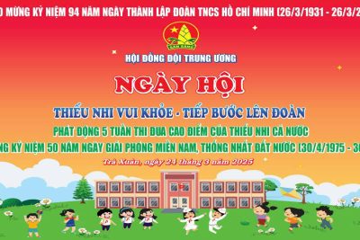 Liên đội trường THCS TT Trà Xuân tổ chức Ngày hội “Thiếu nhi vui khỏe – Tiến bước lên Đoàn” năm học 2024 – 2025