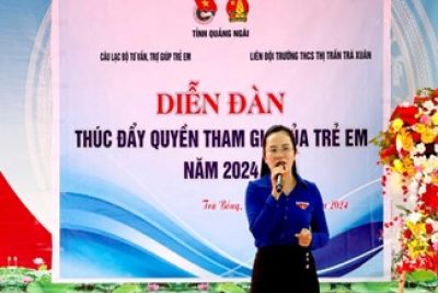 DIỄN ĐÀN THÚC ĐẨY QUYỀN THAM GIA CỦA TRẺ EM NĂM 2024